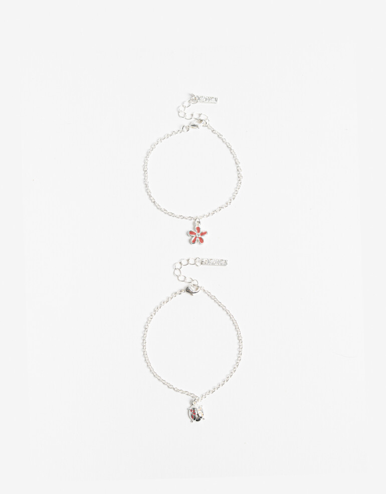 Pulseras Flexibles Sets Metal Sets De Pulseras - Plateado