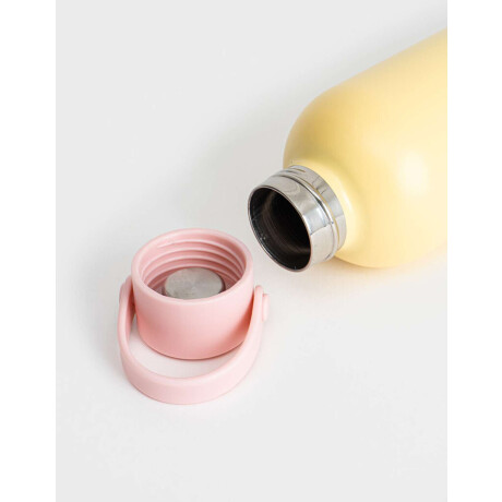 Botella Metálica ''stitch Capybara'' Amarillo Medio