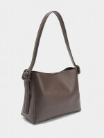 Bolso De Hombro Liso marron