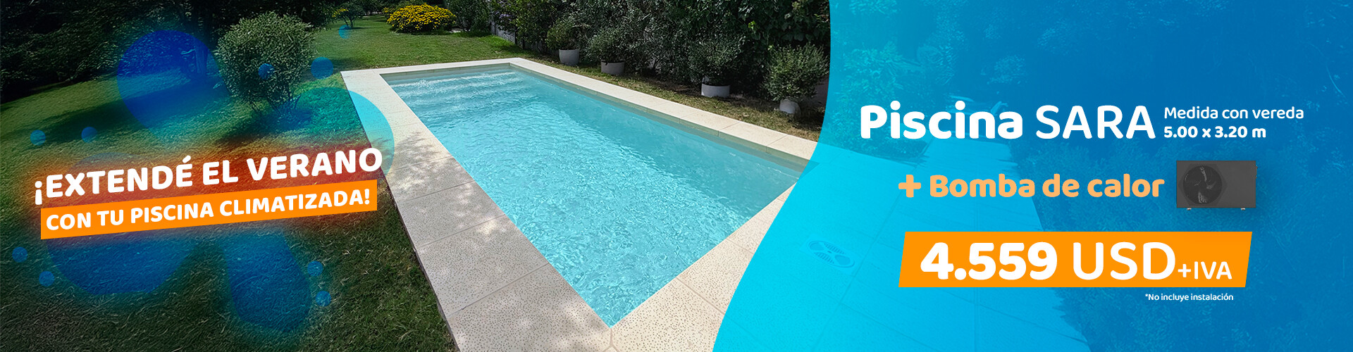 Piscina SARA - DESCUENTOS IMPERDIBLES