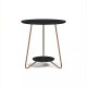 Set Mesa Ratona + Mesa Auxiliar Living Nordico Negro