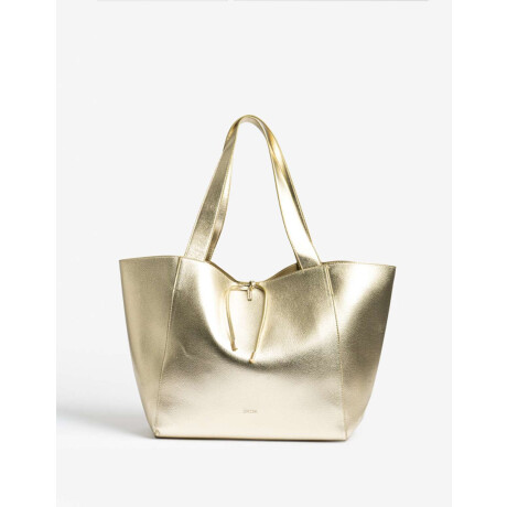 Shopper Con Bolso Dorado