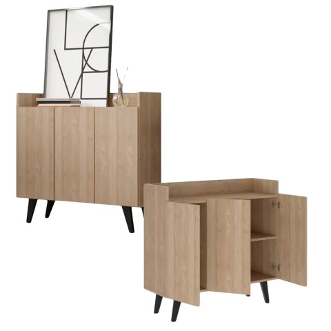 Combo de Cocina de Barra Desayunador y Aparador Bargueño de Arrime Combo de Cocina de Barra Desayunador y Aparador Bargueño de Arrime