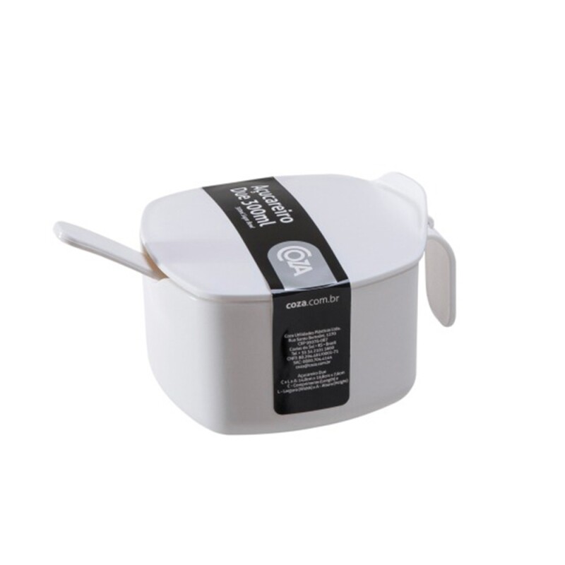 Azucarero Coza Due Blanco 300 ml AZUCARERO DUE 300ML 12X11X8CM BLANCO COZA