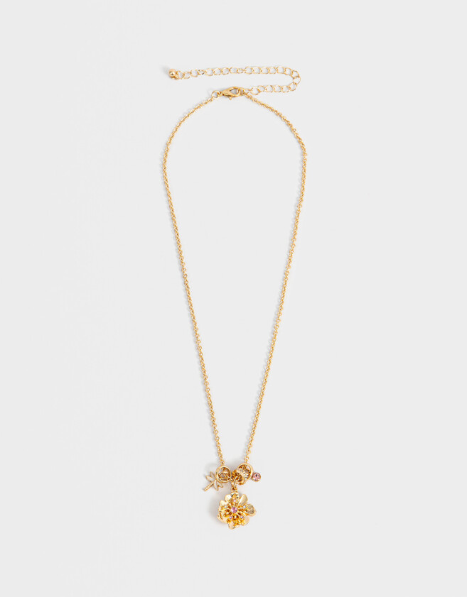 Collares Cortos Multi dijes Collar Corto Multidijes Cute - Dorado