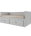 Cama Palino 1 Plaza / auxiliar Funcional Gris