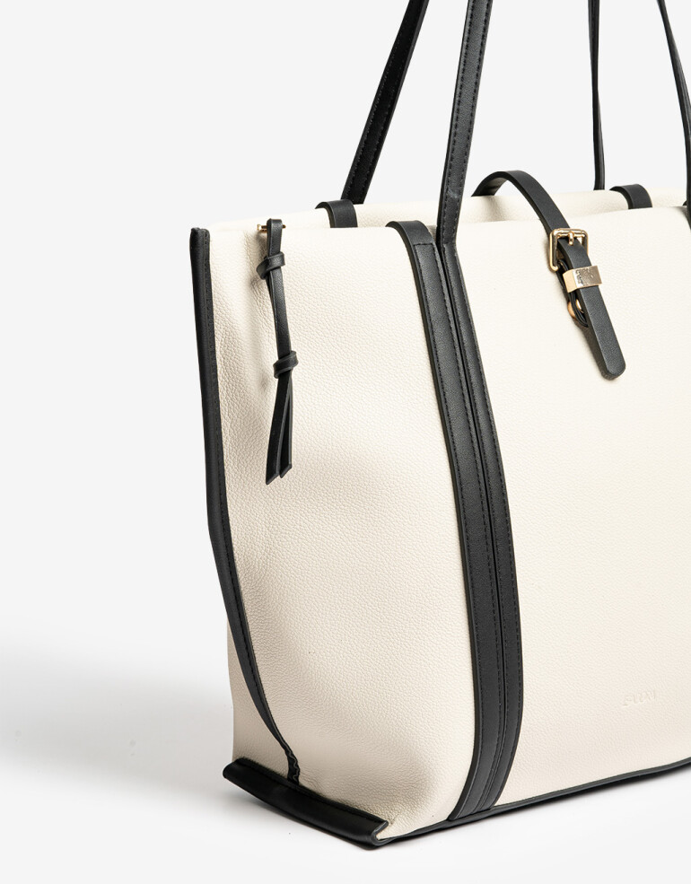 Shopper Cartera Shopper Bicolor - Combinacion Bicolor