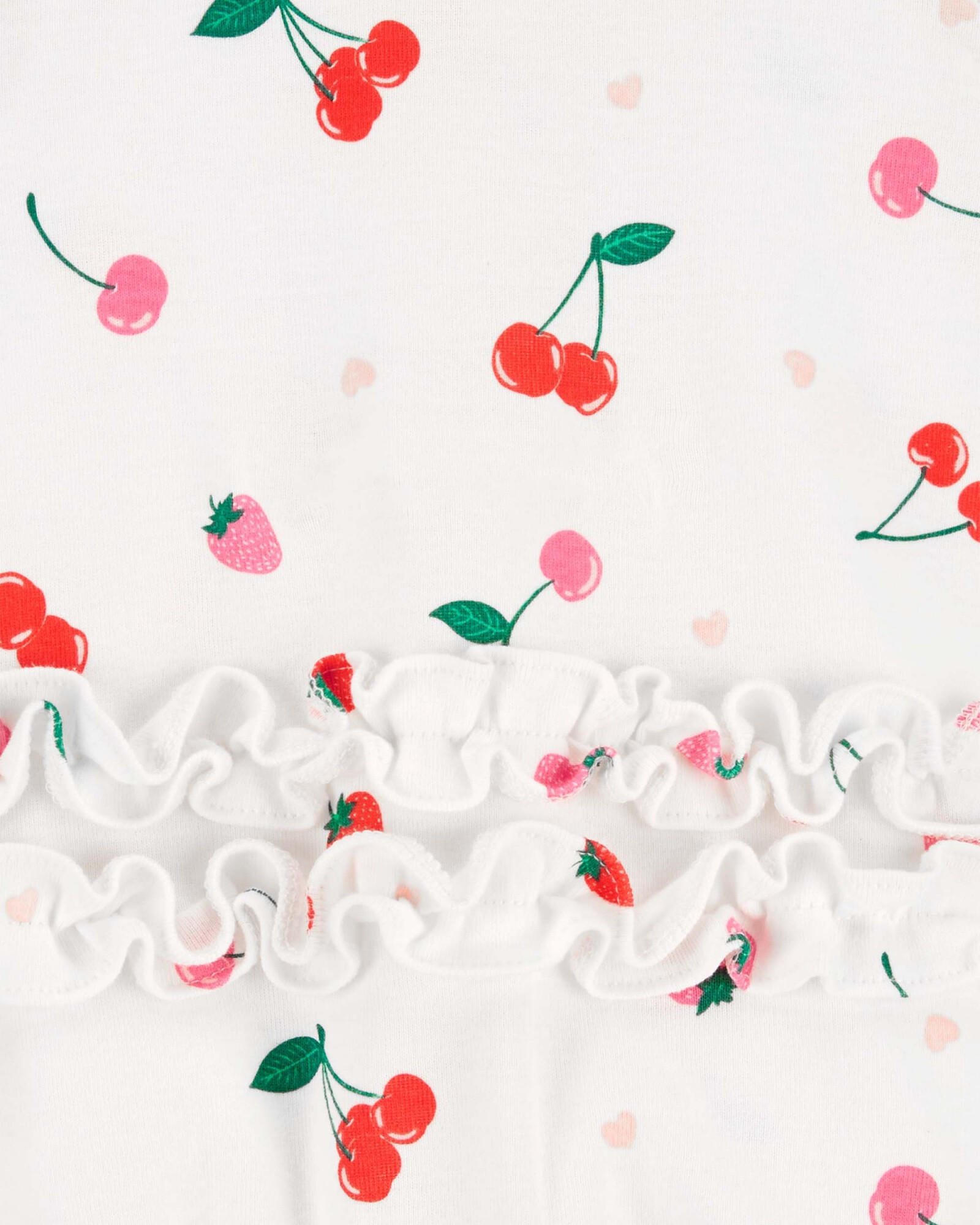Monito bombachudo de algodón diseño cerezas Sin color