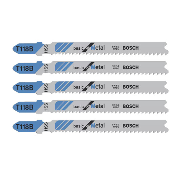 5 Hojas caladora para metal-aluminio BS3435