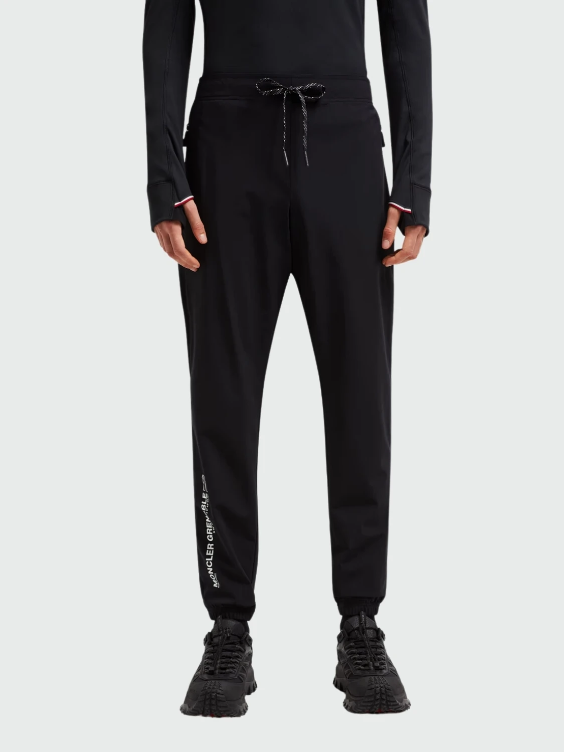 Moncler- Pantalon deportivo con cintura ajustable Negro