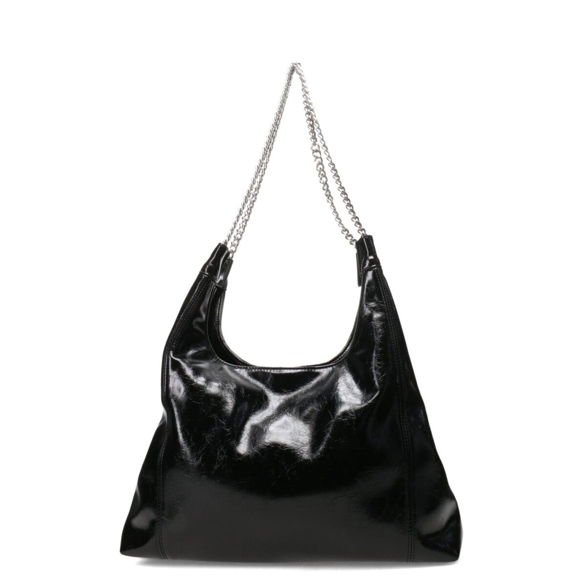 Cartera Miss Carol Riko Con Cadenas - Negro 
