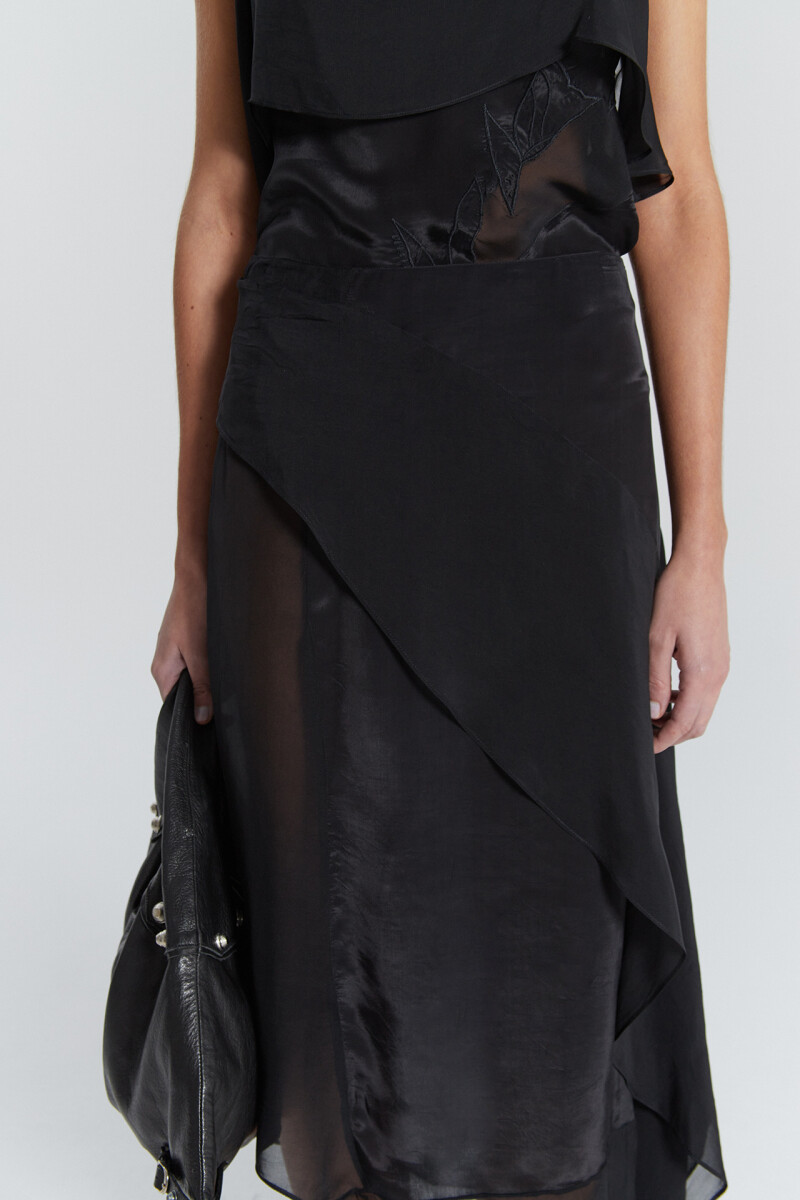POLLERA COMO Negro