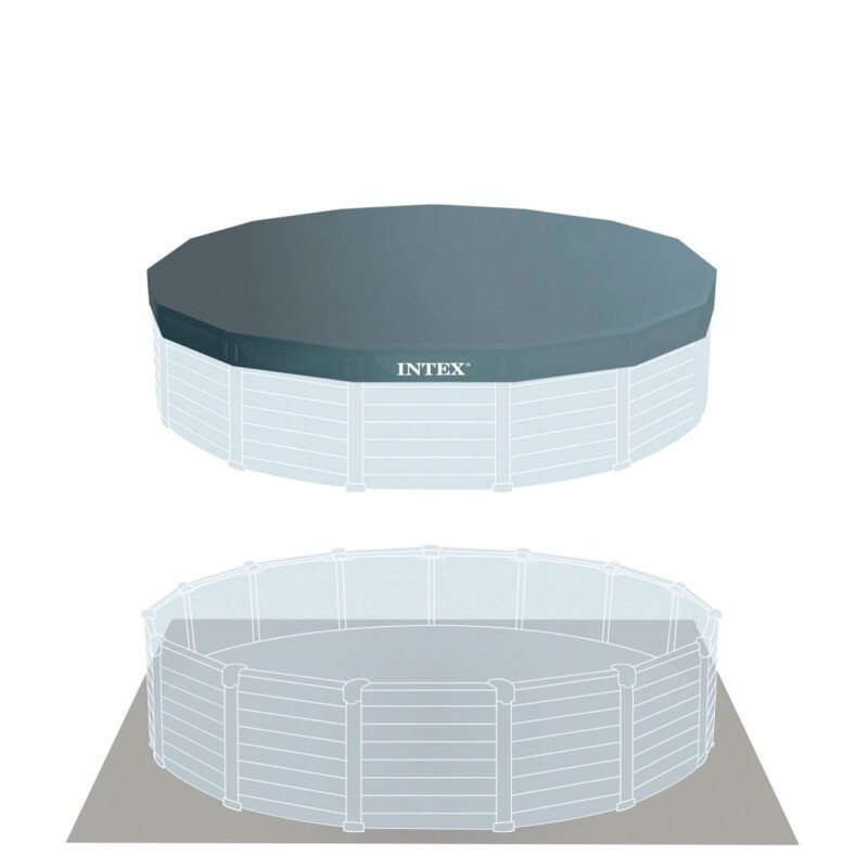 INTEX PISCINA ESTRUCTURAL PREMIUM GRAFITO PANEL 4.78 X 1.24 METROS 16805 LITROS Intex Piscina Estructural Premium Grafito Panel 4.78 X 1.24 Metros 16805 Litros