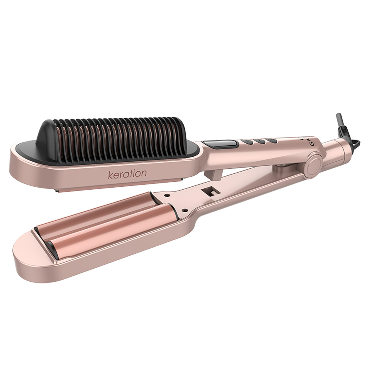Rizador 2 en 1 Ondula y Alisa Gama Waver & Brush con Keration 