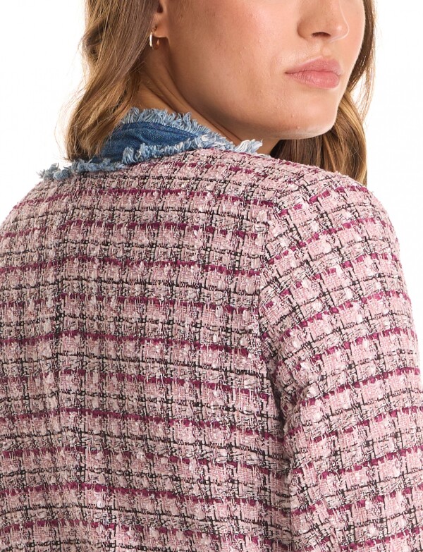 Chaqueta Tweed & Denim ROSA/MULTI