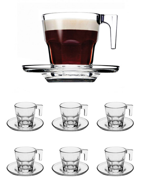 Juego de tazas para café expresso con platillos 12 piezas Juego de tazas para café expresso con platillos 12 piezas