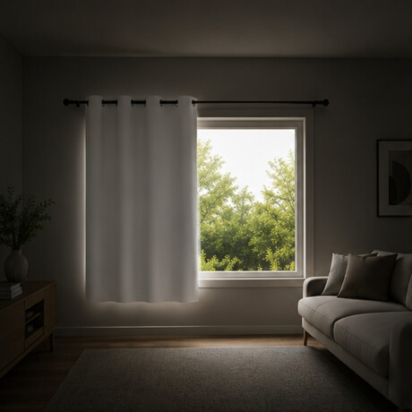 Paño cortina blackout 1,35m x 1,70m BLANCO
