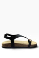 Sandalia Bettina con aplique BT105 Negro