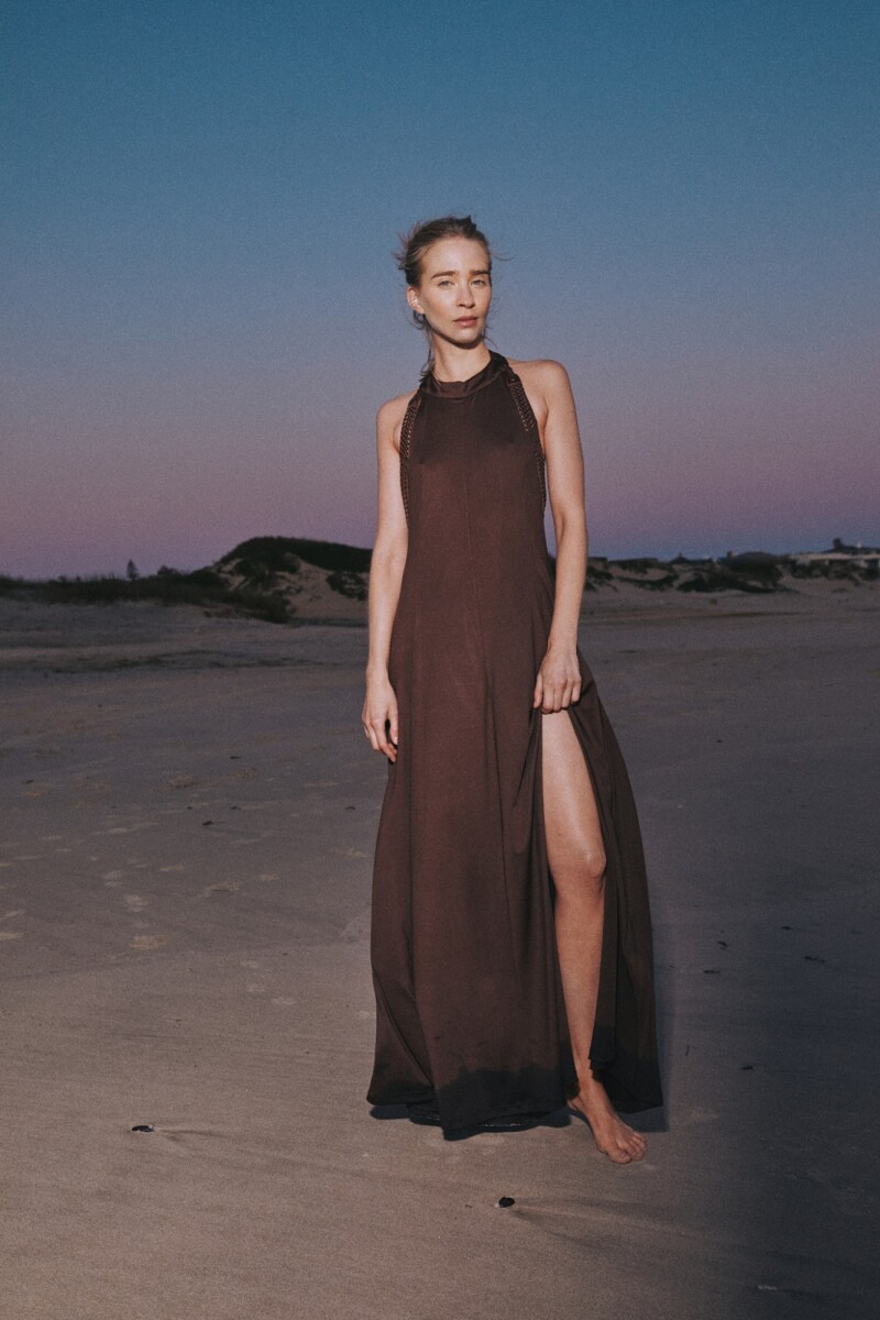 Vestido Musa Marron