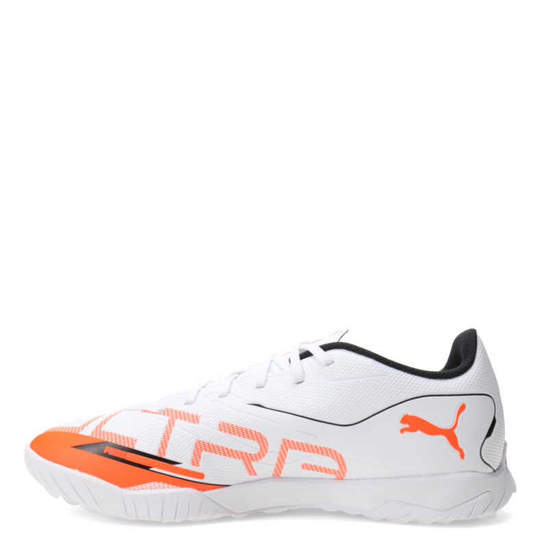Championes de Hombre Puma Fútbol 5 Ultra 5 Play TT Blanco - Anaranjado - Negro
