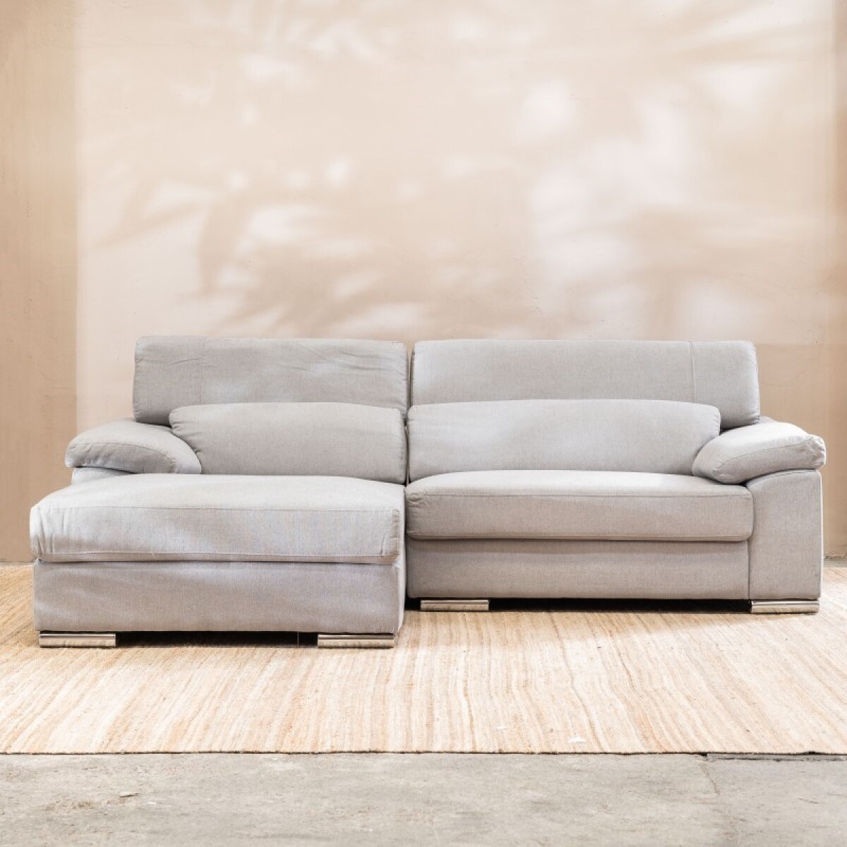 Sillón Chaise Izq Calais - Gris Claro 