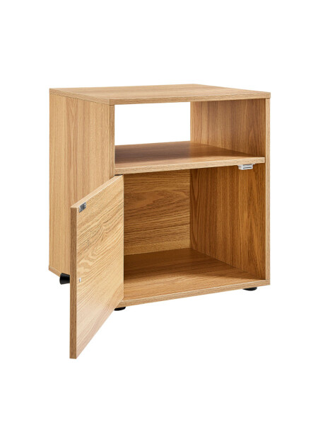 MESA MONACO CON PUERTA NATURAL