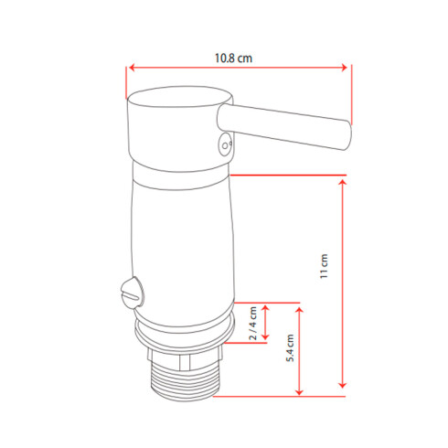BIDET MONOCOMANDO CROMO BRILLO DEERFIELD 40MM CON CROMO