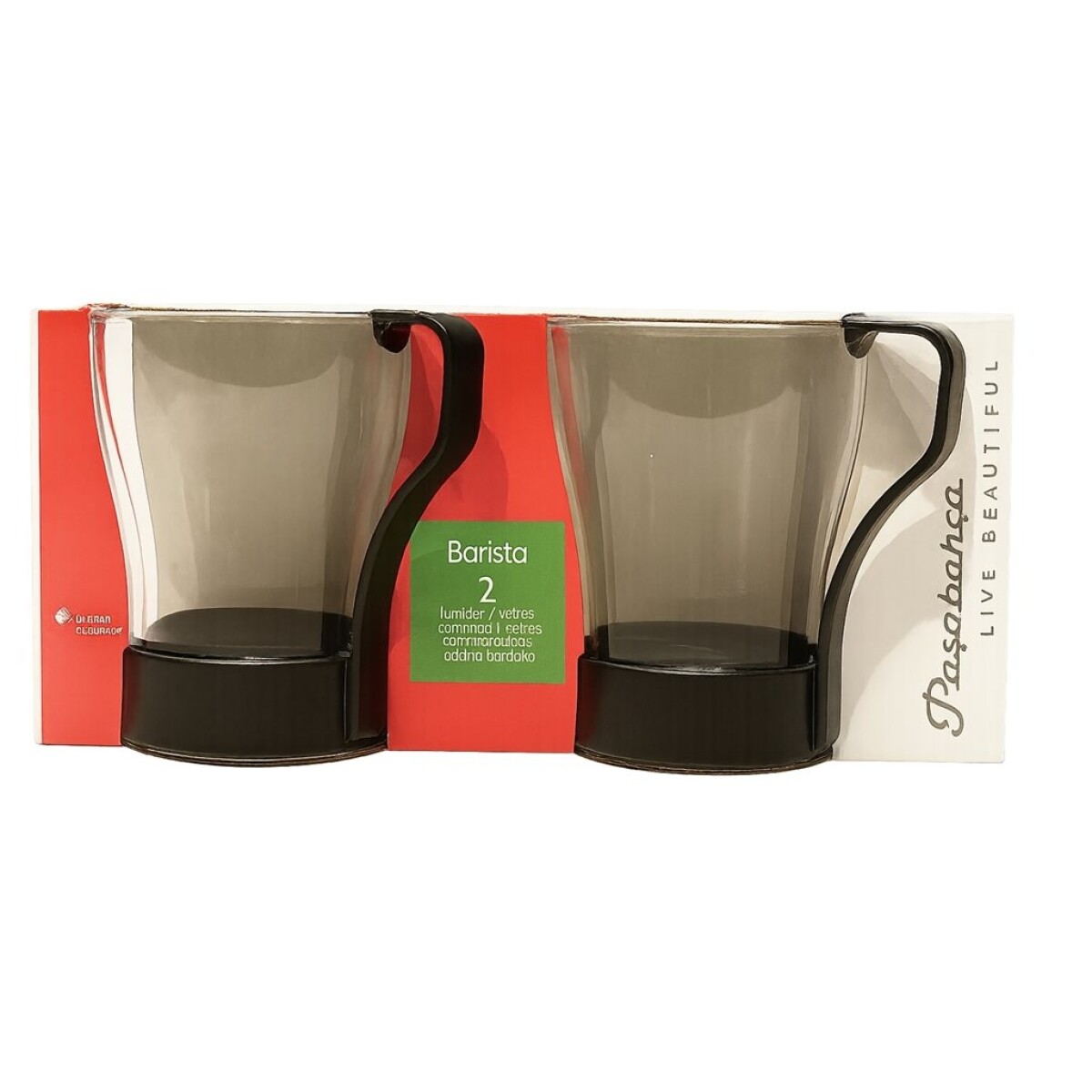SET X2 MUG 240CC BARISTA PASABAHCE 
