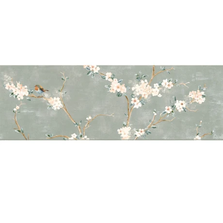 PORCELANATO PARA PISO Y PARED DECORADO DE 40X120 BLANCO
