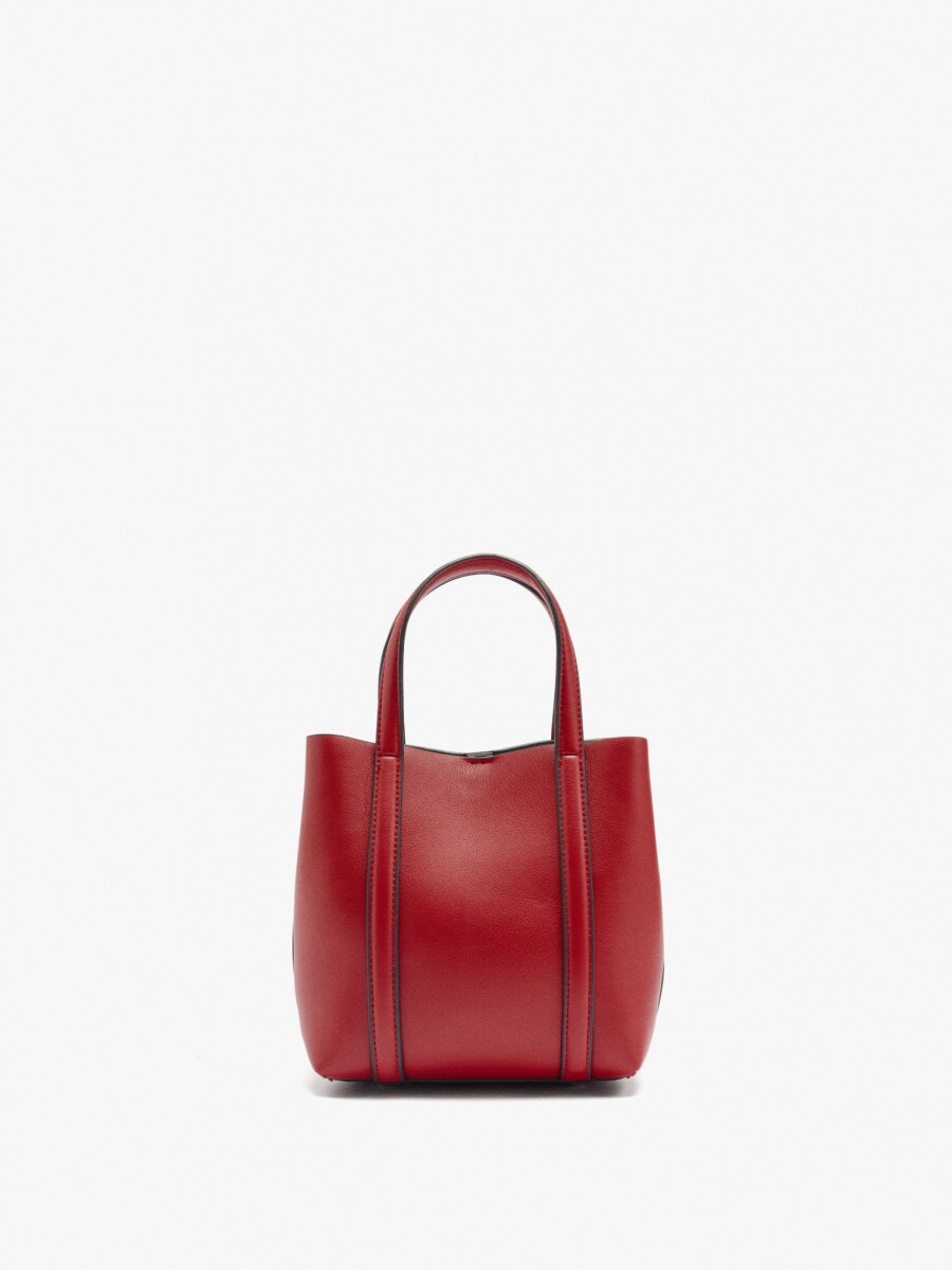 Bolso Tote Con Bandolera S rojo