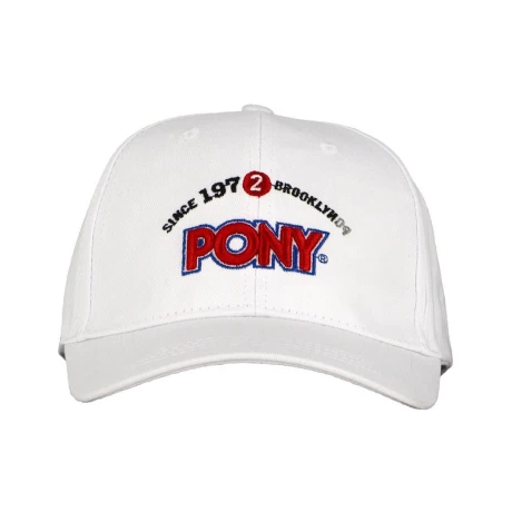 Gorra Pony BLANCO-ROJO