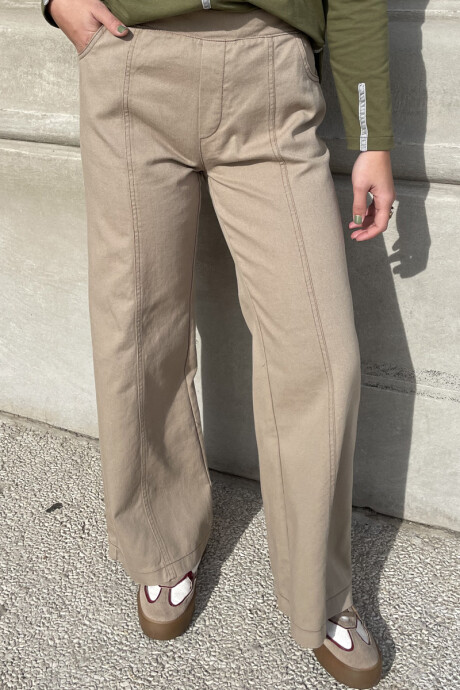 Pantalon cotidiano Visón