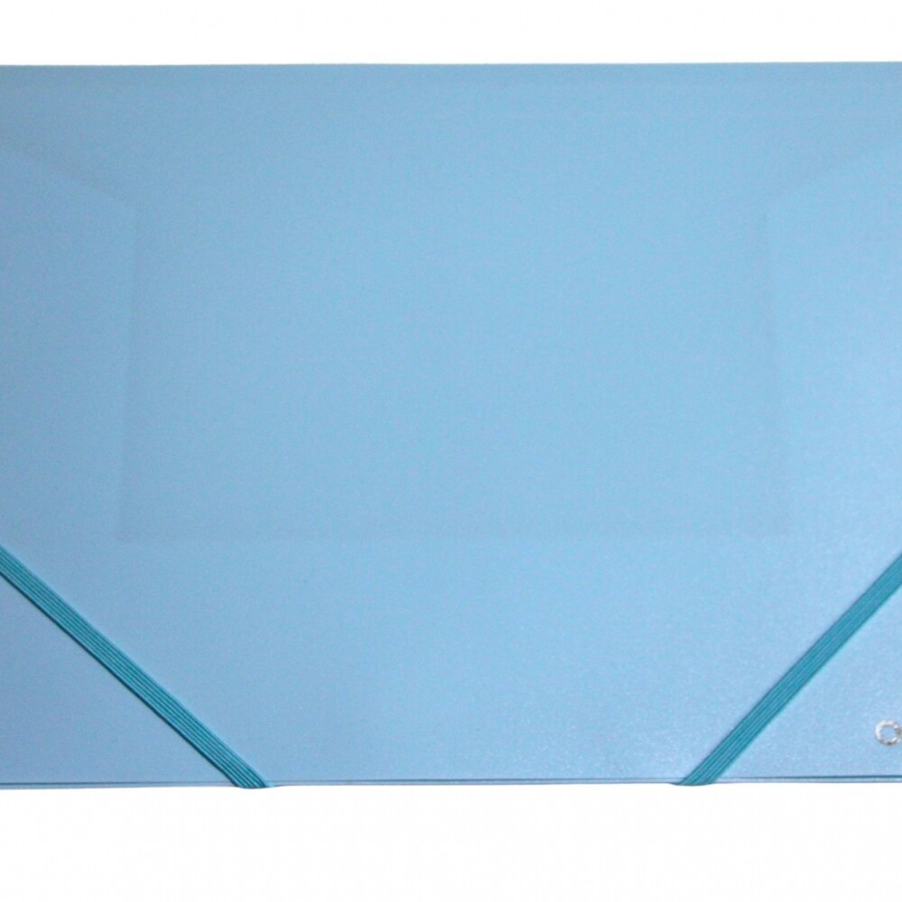 CARPETA OMEGA TAMAÑO A4 DE PLASTICO CON ELASTICO COLOR CELESTE PASTEL CARPETA OMEGA TAMAÑO A4 DE PLASTICO CON ELASTICO COLOR CELESTE PASTEL