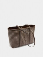 Bolso Shopper Estampado Con Bolsa Extraíble camel