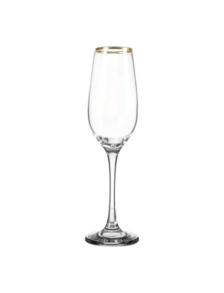 SET X6 COPA CHAMPAGNE 200CC BORDE DORADO AMBER SET X6 COPA CHAMPAGNE 200CC BORDE DORADO AMBER
