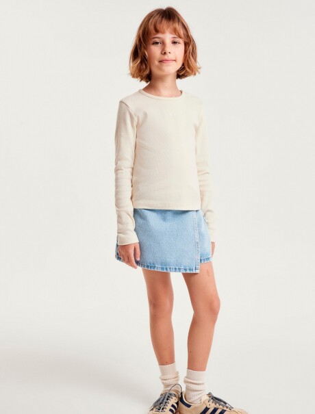 SHORTS POLLERA INFANTIL GRIS