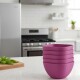 Set x6 Bowls de plástico 300ml MAGENTA