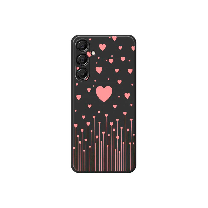 Protector para Samsung Galaxy A16 corazones color negro Protector Para Samsung Galaxy A16 Corazones Color Negro