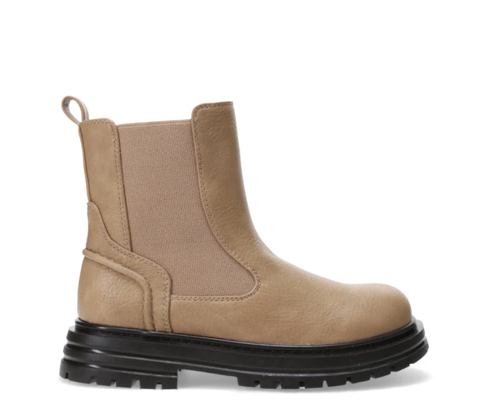 Bota AURLAND con elástico y cierre Beige
