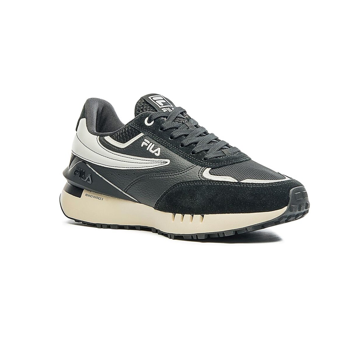 Championes Hombre Fila Renno Vintage - Negro-blanco 