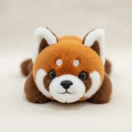 Peluches Animales Acostados Panda Rojo