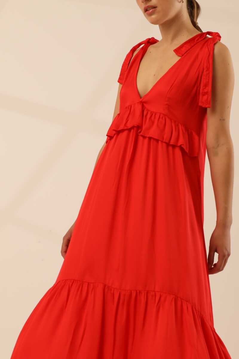 Vestido Azu Rojo