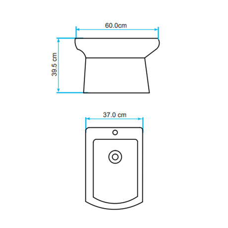 BIDET BLANCO BRILLO SERIE DYN AQUALIA 000