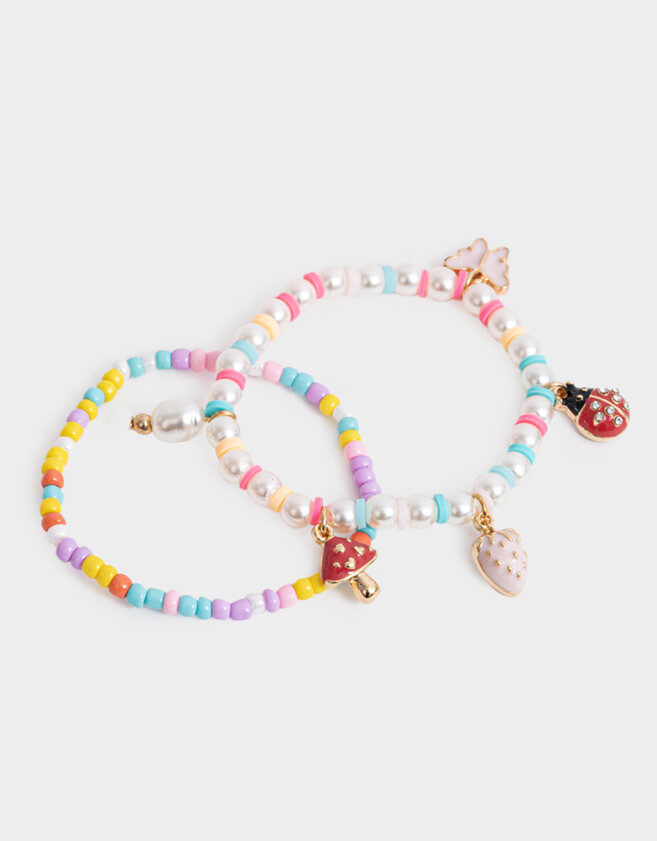 Pulseras Infantiles Con frutas Combinacion Multicolor