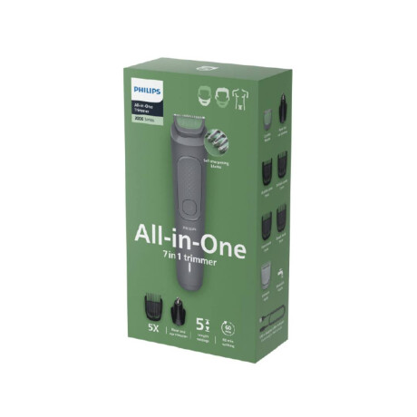Cortadora Multigroom Philips 6 en 1 Uso Inálambrico Gris