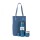Kit Completo Bala + Matera Bolsito Croco Azul