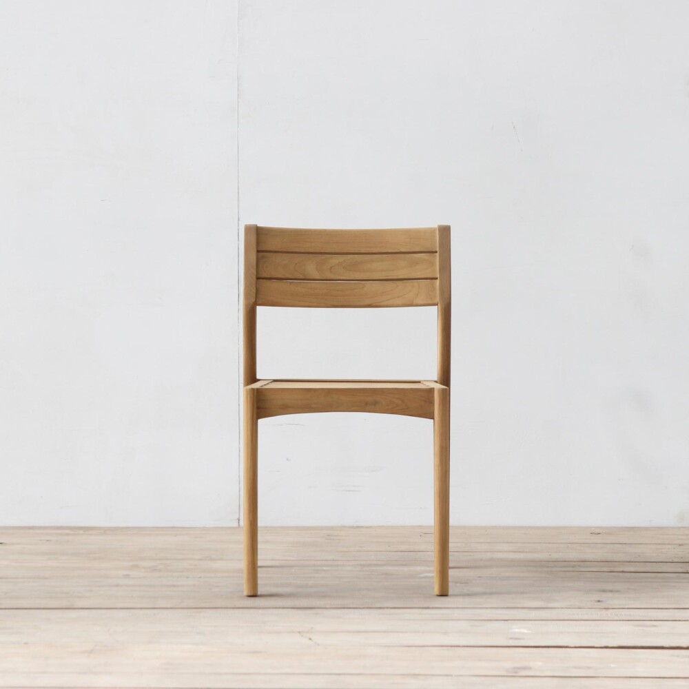 SILLA EXTERIOR MADERA NATURAL-BEIGE DANKE
