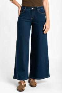 Jean Wide Leg Jean Oscuro