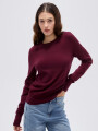 Sweater Tiral Cereza Oscuro