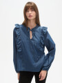 Blusa Rimbal Azul Medio